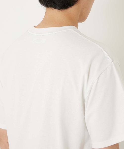 HOLLYWOOD RANCH MARKET(ハリウッドランチマーケット)の「Hエンブロイダリー ポケットショートスリーブTシャツ(Tシャツ/カットソー・メンズ・ネイビー/ブラック/ホワイト/ナチュラル・SMALL/MEDIUM/LARGE/X-LARGE)」の10枚目の写真
