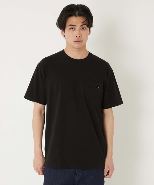 HOLLYWOOD RANCH MARKET(ハリウッドランチマーケット)の「Hエンブロイダリー ポケットショートスリーブTシャツ(Tシャツ/カットソー・メンズ・ネイビー/ブラック/ホワイト/ナチュラル・SMALL/MEDIUM/LARGE/X-LARGE)」の20枚目の写真