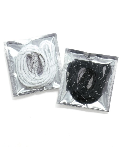HIGHTIDE（ハイタイド）の「GETABACO ゲタバコ ROPE LACES REFLECT 120cm ロープレース リフレクト 120cm 靴紐（シューズアクセサリー・レディース・ホワイト/ブラック・FREE）」の15枚目の写真