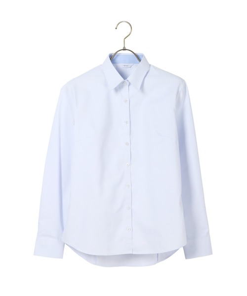 AOYAMA(アオヤマ)の「【透けないブラウス】透けない!レギュラーカラーシャツ/サックスブルー/無地/長袖|通勤&オフィス&入卒&セレモニー&オケージョン|形態安定・ストレッチ・UVカット・消臭・大きいサイズあり|(ビジネスシャツ・レディース・サックスブルー・9号/11号/21号/15号/7号/19号/17号/5号/13号)」の10枚目の写真