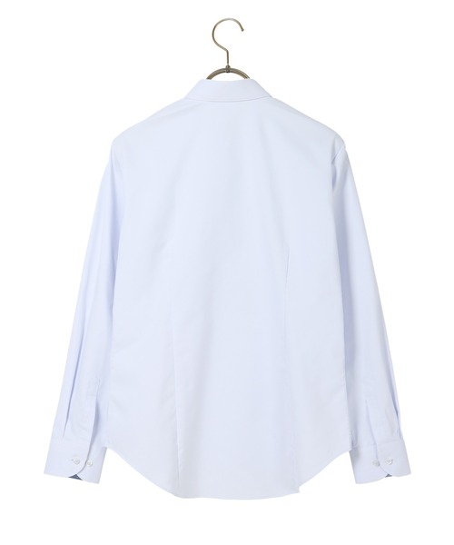 AOYAMA(アオヤマ)の「【透けないブラウス】透けない!レギュラーカラーシャツ/サックスブルー/無地/長袖|通勤&オフィス&入卒&セレモニー&オケージョン|形態安定・ストレッチ・UVカット・消臭・大きいサイズあり|(ビジネスシャツ・レディース・サックスブルー・9号/11号/21号/15号/7号/19号/17号/5号/13号)」の11枚目の写真
