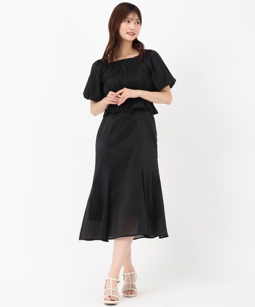 MISCH MASCH(ミッシュマッシュ)の「ブラウス×キャミワンピアンサンブル(アンサンブル・レディース・ブラック/ホワイト×ブラック・フリ-)」の22枚目の写真