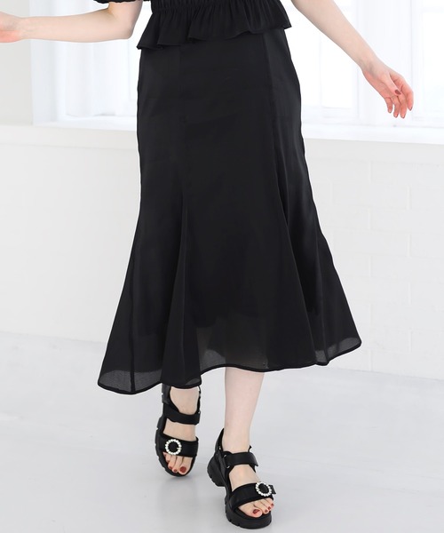 MISCH MASCH(ミッシュマッシュ)の「ブラウス×キャミワンピアンサンブル(アンサンブル・レディース・ブラック/ホワイト×ブラック・フリ-)」の9枚目の写真