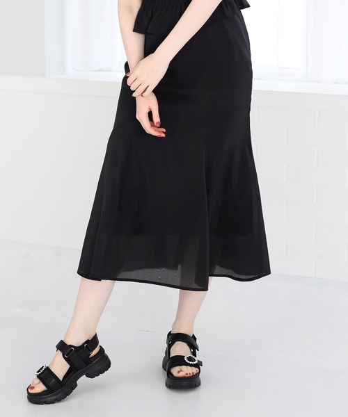 MISCH MASCH(ミッシュマッシュ)の「ブラウス×キャミワンピアンサンブル(アンサンブル・レディース・ブラック/ホワイト×ブラック・フリ-)」の6枚目の写真