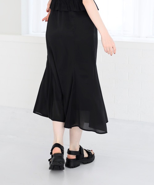 MISCH MASCH(ミッシュマッシュ)の「ブラウス×キャミワンピアンサンブル(アンサンブル・レディース・ブラック/ホワイト×ブラック・フリ-)」の3枚目の写真