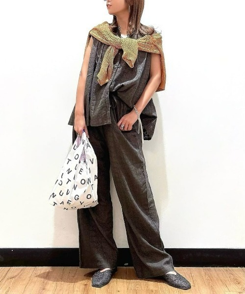 Right-on(ライトオン)の「Other(ソノタ)【レディース】「インド刺繍」ノースリーブシャツ(その他トップス・レディース・ブルー/ダークグレー・M/L)」の20枚目の写真
