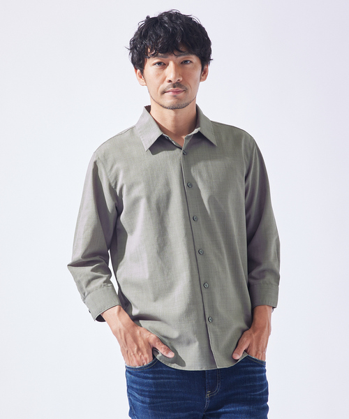 y*a様 humongous naoshiya 七分袖 Tシャツ グレー L リネンタッチ】7分袖シャツ（シャツ/ブラウス）｜ABAHOUSE GRAY