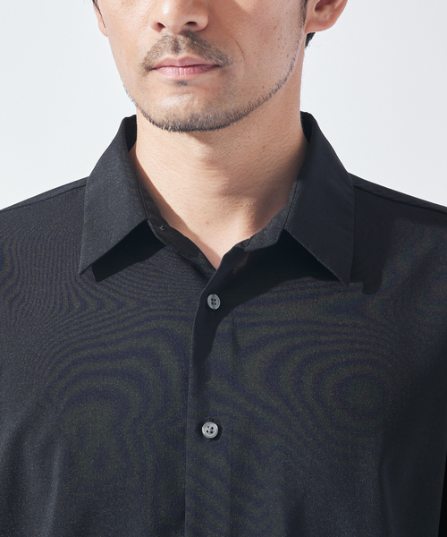 ABAHOUSE GRAY(アバハウスグレイ)の「【リネンタッチ】7分袖シャツ(シャツ/ブラウス・メンズ・ホワイト/パープル/ブラック/サックスブルー/モカ/セージグリーン・46/48/50)」の10枚目の写真