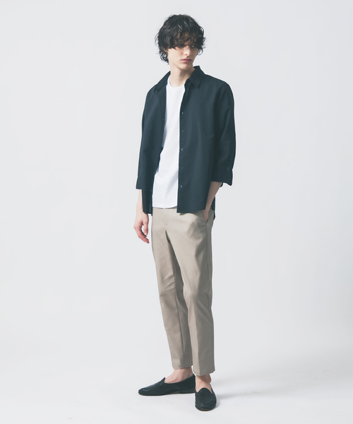 ABAHOUSE GRAY(アバハウスグレイ)の「【リネンタッチ】7分袖シャツ(シャツ/ブラウス・メンズ・ホワイト/パープル/ブラック/サックスブルー/モカ/セージグリーン・46/48/50)」の15枚目の写真