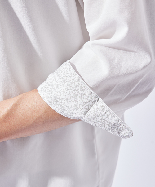 ABAHOUSE GRAY(アバハウスグレイ)の「【リネンタッチ】7分袖シャツ(シャツ/ブラウス・メンズ・ホワイト/パープル/ブラック/サックスブルー/モカ/セージグリーン・46/48/50)」の22枚目の写真