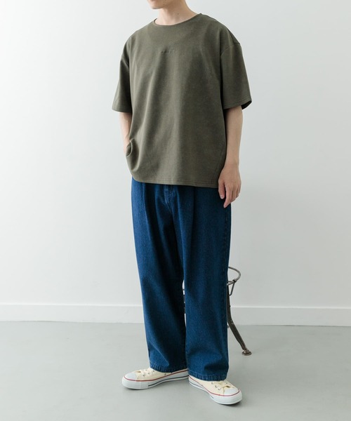ITEMS URBANRESEARCH(アイテムズ アーバンリサーチ)の「ワンポイント刺繍フェードポンチtops(Tシャツ/カットソー・メンズ・カーキ/ネイビー/ブラック・LARGE/MEDIUM)」の12枚目の写真