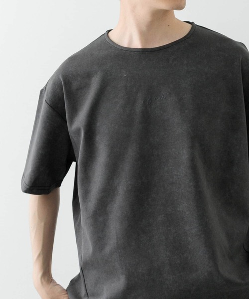 ITEMS URBANRESEARCH(アイテムズ アーバンリサーチ)の「ワンポイント刺繍フェードポンチtops(Tシャツ/カットソー・メンズ・カーキ/ネイビー/ブラック・LARGE/MEDIUM)」の13枚目の写真