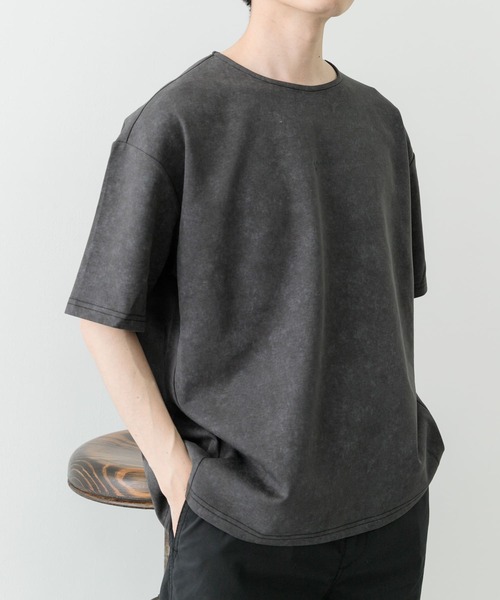 ITEMS URBANRESEARCH(アイテムズ アーバンリサーチ)の「ワンポイント刺繍フェードポンチtops(Tシャツ/カットソー・メンズ・カーキ/ネイビー/ブラック・LARGE/MEDIUM)」の16枚目の写真
