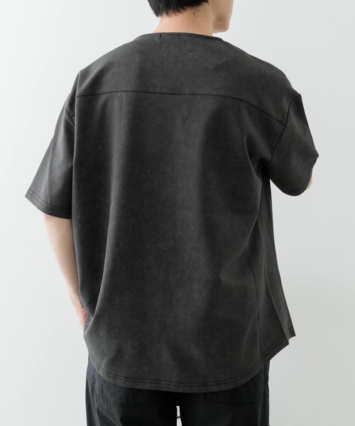 ITEMS URBANRESEARCH(アイテムズ アーバンリサーチ)の「ワンポイント刺繍フェードポンチtops(Tシャツ/カットソー・メンズ・カーキ/ネイビー/ブラック・LARGE/MEDIUM)」の18枚目の写真