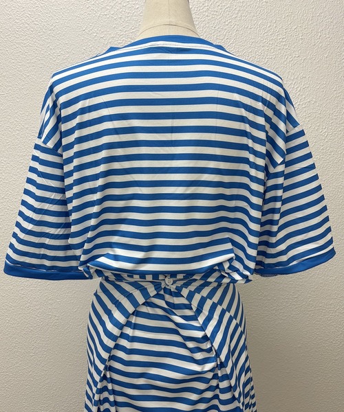 Kuroba(クロバ)の「ボーダー柄Tシャツロングワンピース(ワンピース・レディース・ブルー/ブラック・S/L/M)」の22枚目の写真