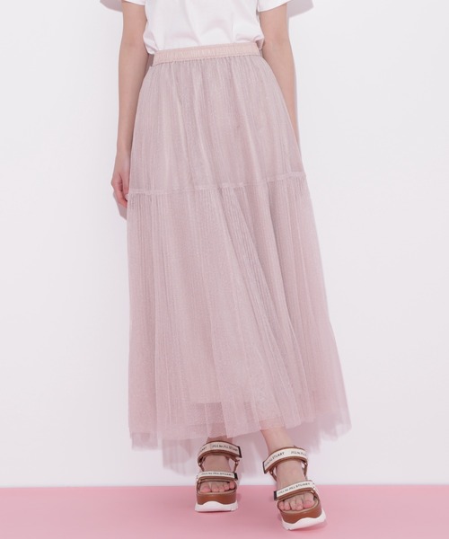JILL by JILL STUART(ジルバイジルスチュアート)の「◇ボリュームティアードチュールスカート(スカート・レディース・ホワイト/ブルー/グレー系その他/ピンク・FREE)」の21枚目の写真