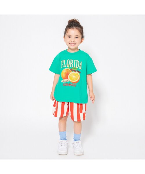 BREEZE（ブリーズ）の「【ジュニア対応】スナック&フルーツ半袖Tシャツ（Tシャツ/カットソー・キッズ・オフホワイト/ブルー/チャコール/グリーン・110/100/90/80/140/130/120）」の14枚目の写真