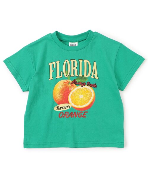 BREEZE（ブリーズ）の「【ジュニア対応】スナック&フルーツ半袖Tシャツ（Tシャツ/カットソー・キッズ・オフホワイト/ブルー/チャコール/グリーン・110/100/90/80/140/130/120）」の5枚目の写真