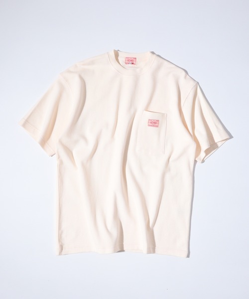BIG MIKE(ビッグマイク)の「BIG MIKE 鹿の子 サングラスポケット TEEシャツ ポケットTシャツ(Tシャツ/カットソー・メンズ・チャコール/ナチュラル・L/XL/M)」の3枚目の写真