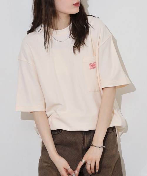 BIG MIKE(ビッグマイク)の「BIG MIKE 鹿の子 サングラスポケット TEEシャツ ポケットTシャツ(Tシャツ/カットソー・メンズ・チャコール/ナチュラル・L/XL/M)」の12枚目の写真