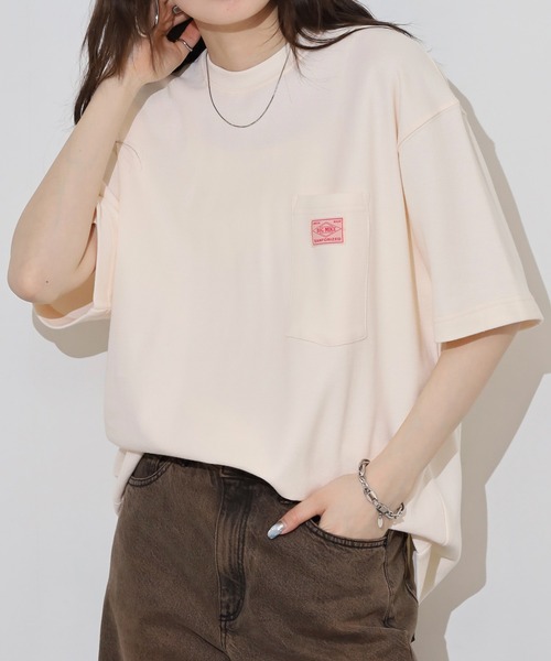 BIG MIKE(ビッグマイク)の「BIG MIKE 鹿の子 サングラスポケット TEEシャツ ポケットTシャツ(Tシャツ/カットソー・メンズ・チャコール/ナチュラル・L/XL/M)」の13枚目の写真