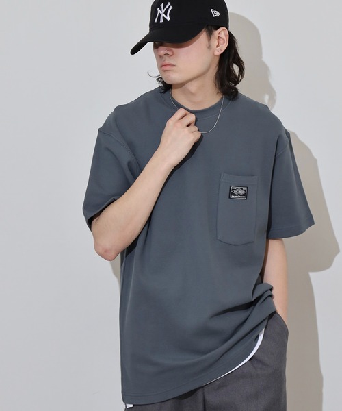 BIG MIKE(ビッグマイク)の「BIG MIKE 鹿の子 サングラスポケット TEEシャツ ポケットTシャツ(Tシャツ/カットソー・メンズ・チャコール/ナチュラル・L/XL/M)」の16枚目の写真