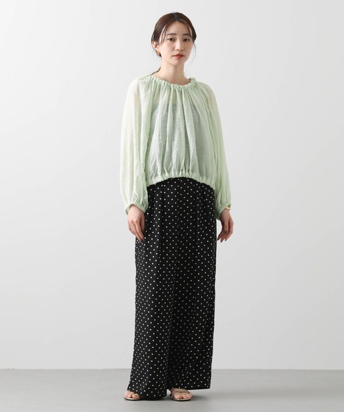 Gready Brilliant（グレディブリリアン）の「前後２ｗａｙギャザーブラウス（シャツ/ブラウス・レディース・ブラック/ミント・38）」の11枚目の写真