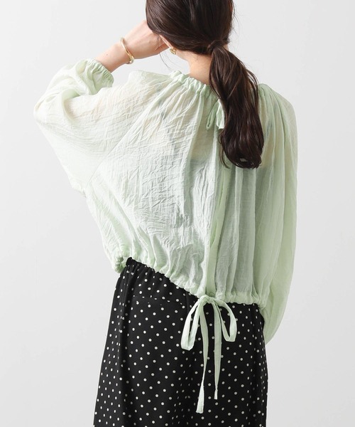 Gready Brilliant（グレディブリリアン）の「前後２ｗａｙギャザーブラウス（シャツ/ブラウス・レディース・ブラック/ミント・38）」の17枚目の写真