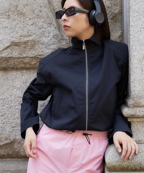 DURAS(デュラス)の「スタンドネックドロストブルゾン(ブルゾン・レディース・ブラック/ホワイト/ブルー・FREE)」の10枚目の写真