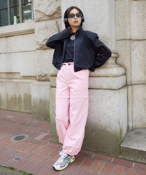 DURAS(デュラス)の「スタンドネックドロストブルゾン(ブルゾン・レディース・ブラック/ホワイト/ブルー・FREE)」の7枚目の写真