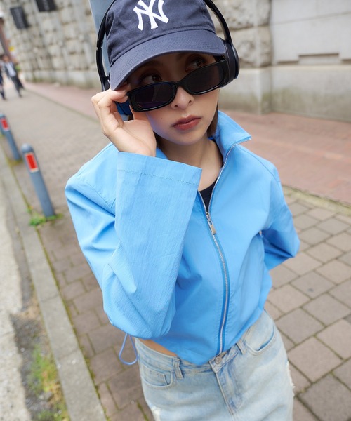 DURAS(デュラス)の「スタンドネックドロストブルゾン(ブルゾン・レディース・ブラック/ホワイト/ブルー・FREE)」の14枚目の写真