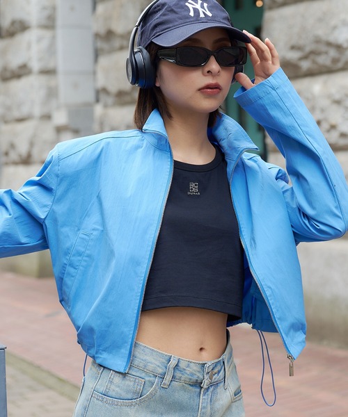 DURAS(デュラス)の「スタンドネックドロストブルゾン(ブルゾン・レディース・ブラック/ホワイト/ブルー・FREE)」の15枚目の写真