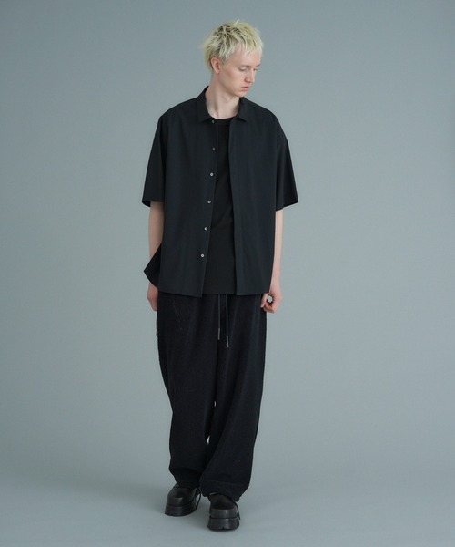 onegravity(ワングラビティ)の「onegravity / トリコット オーバーレイヤーシャツ(シャツ/ブラウス・メンズ・ブラック・SMALL/MEDIUM/LARGE/X-LARGE)」の2枚目の写真