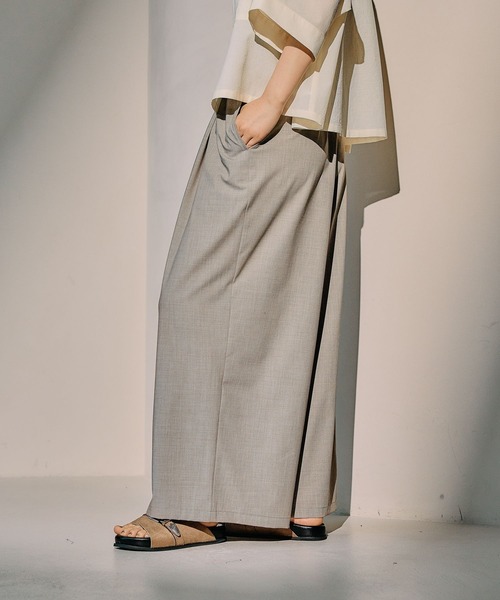 やっほ様 LEPSIM パンツ スラックスギャザーWフレアパンツ 290494