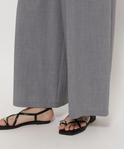 LEPSIM（レプシィム）の「スラックスギャザーWフレアパンツ