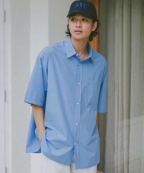 RAGEBLUE（レイジブルー）の「アソート/オーバーサイズアセテートシャツ/ストライプシャツ（シャツ/ブラウス・メンズ・ライトブルー/ブルー/ネイビー/ホワイト・FREE/MEDIUM）」の8枚目の写真