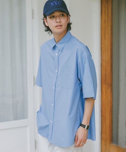 RAGEBLUE（レイジブルー）の「アソート/オーバーサイズアセテートシャツ/ストライプシャツ（シャツ/ブラウス・メンズ・ライトブルー/ブルー/ネイビー/ホワイト・FREE/MEDIUM）」の10枚目の写真