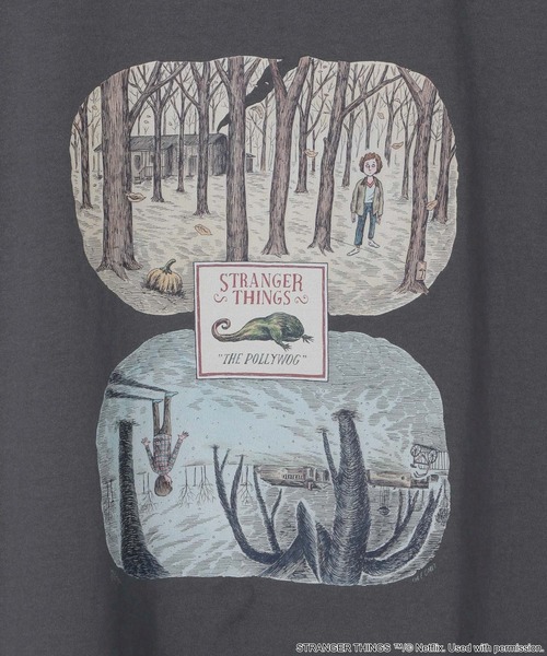 niko and...(ニコアンド)の「【STRANGER THINGS】コラボ プリントTシャツ Season 1(Tシャツ/カットソー・メンズ・アイボリー/チャコール/ブラック/ライトブルー・LARGE/MEDIUM)」の11枚目の写真