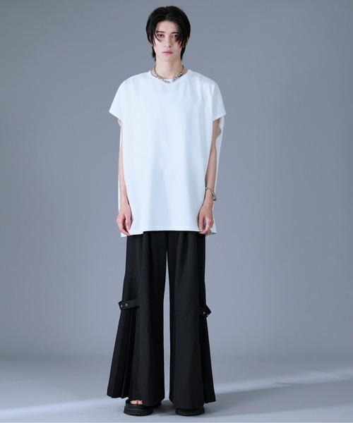 Ellno Loset（エルノロゼット）の「スネーク刺繍ノースリーブTシャツ（Tシャツ/カットソー・メンズ・オフホワイト/ブラック・SMALL/MEDIUM/LARGE）」の16枚目の写真