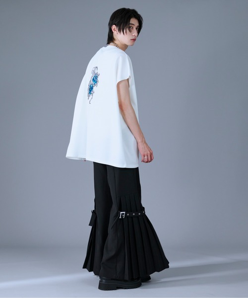 Ellno Loset（エルノロゼット）の「スネーク刺繍ノースリーブTシャツ（Tシャツ/カットソー・メンズ・オフホワイト/ブラック・SMALL/MEDIUM/LARGE）」の18枚目の写真