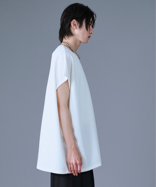 Ellno Loset（エルノロゼット）の「スネーク刺繍ノースリーブTシャツ（Tシャツ/カットソー・メンズ・オフホワイト/ブラック・SMALL/MEDIUM/LARGE）」の12枚目の写真
