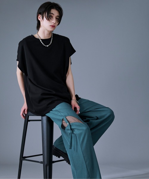 スネーク刺繍ノースリーブTシャツ（Tシャツ/カットソー）｜Ellno Loset