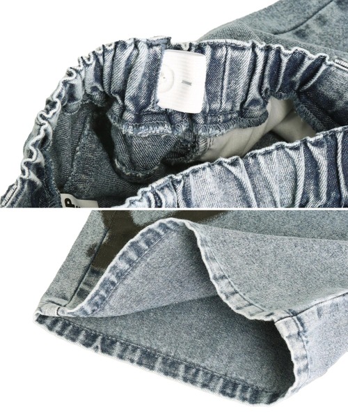 セール】ハートペイントデニムワイドパンツ（デニムパンツ）｜ANAP