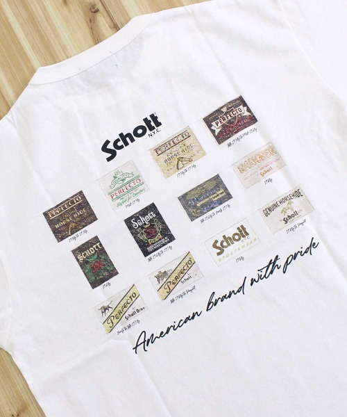 Schott(ショット)の「T-SHIRT ARCHIVE TAG(Tシャツ/カットソー・メンズ・ブラック/グレー/ホワイト・L/XL/XXL/M)」の7枚目の写真