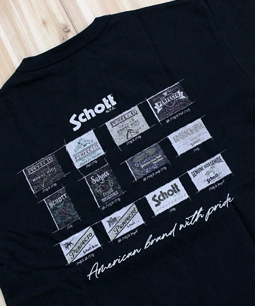 Schott(ショット)の「T-SHIRT ARCHIVE TAG(Tシャツ/カットソー・メンズ・ブラック/グレー/ホワイト・L/XL/XXL/M)」の11枚目の写真