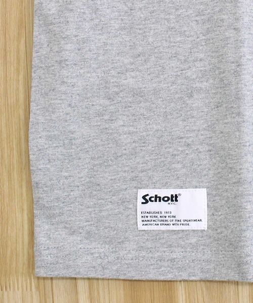 Schott(ショット)の「T-SHIRT ARCHIVE TAG(Tシャツ/カットソー・メンズ・ブラック/グレー/ホワイト・L/XL/XXL/M)」の17枚目の写真