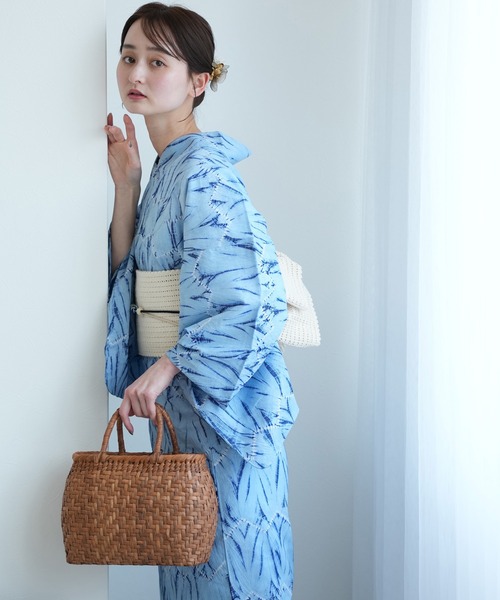 有松絞り浴衣3点セット 極み 雁木