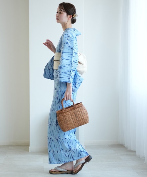 有松絞り浴衣3点セット 極み 雁木