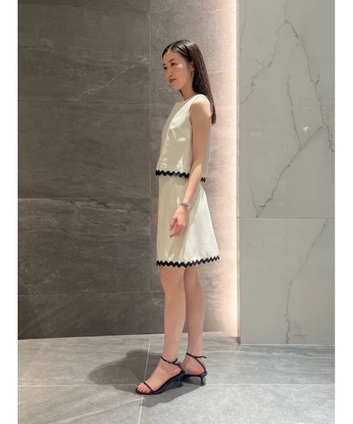 ESTNATION（エストネーション）の「ESTNATION / バイカラー スカート（スカート・レディース・ブラック/オフホワイト・36/38）」の12枚目の写真