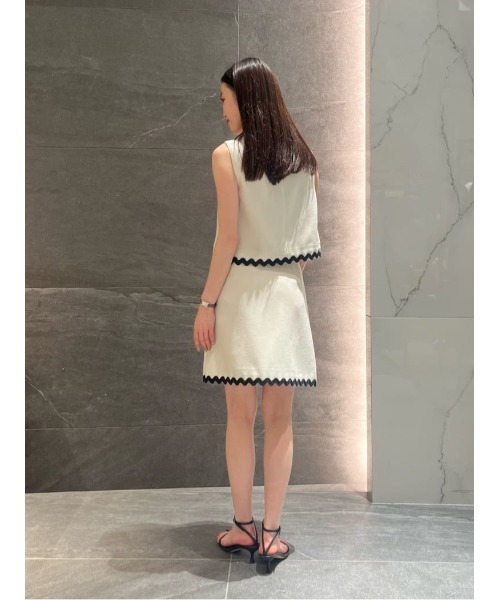 ESTNATION（エストネーション）の「ESTNATION / バイカラー スカート（スカート・レディース・ブラック/オフホワイト・36/38）」の13枚目の写真